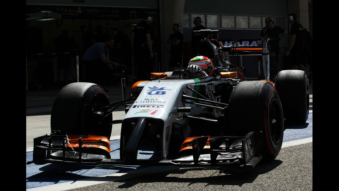 Sergio Perez - Force India - Formel 1- Bahrain - Test - 21. Februar 2014