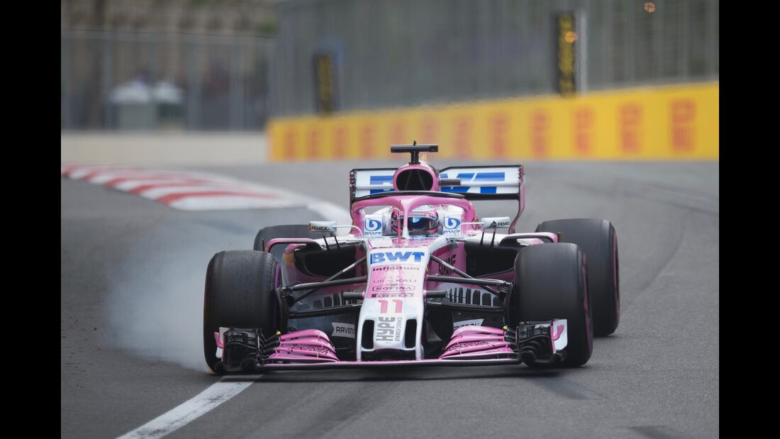 Sergio Perez - Force India - Formel 1 - GP Aserbaidschan - 28. April 2018
