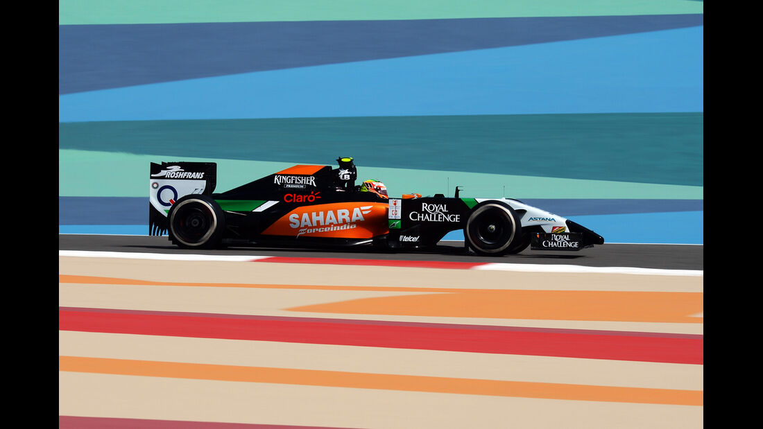 Sergio Perez - Force India - Formel 1 - GP Bahrain - Sakhir - 4. April 2014