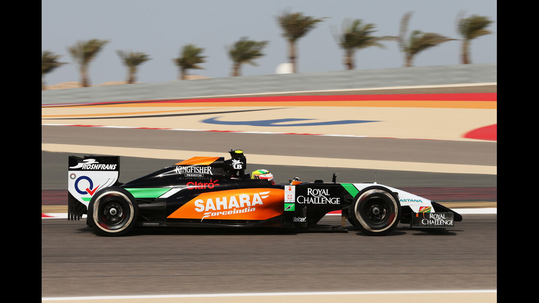 Sergio Perez - Force India - Formel 1 - GP Bahrain - Sakhir - 4. April 2014