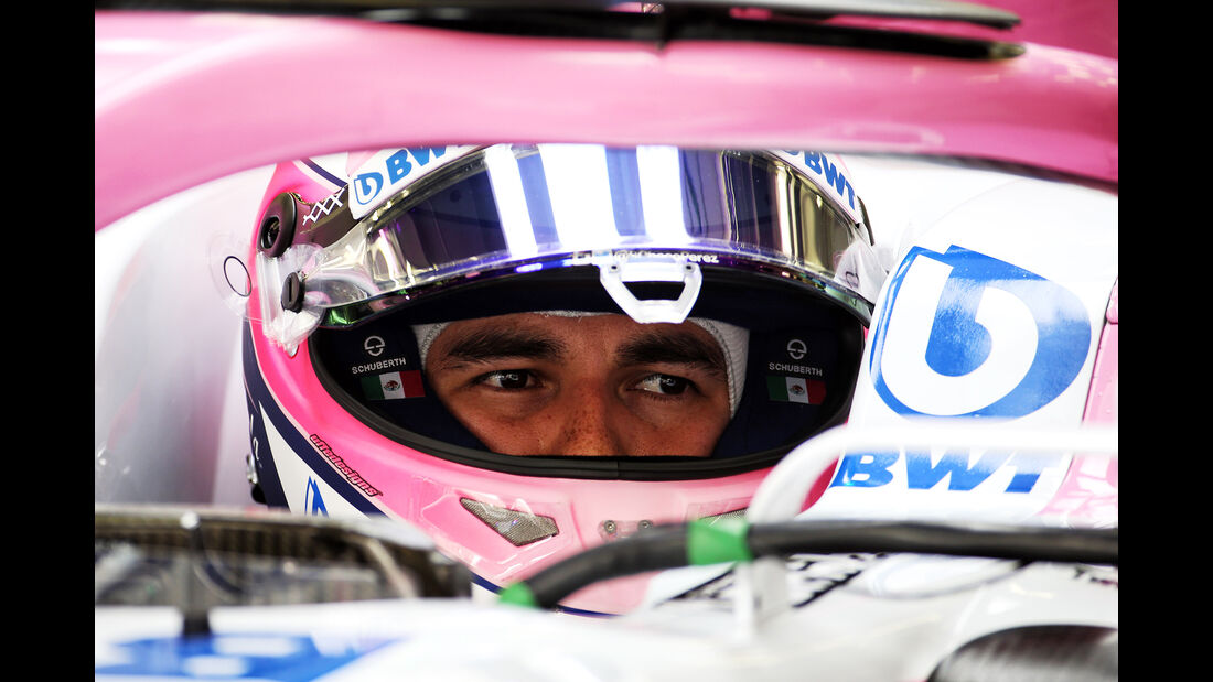 Sergio Perez - Force India - Formel 1 - GP Bahrain - Training - 6. April 2018