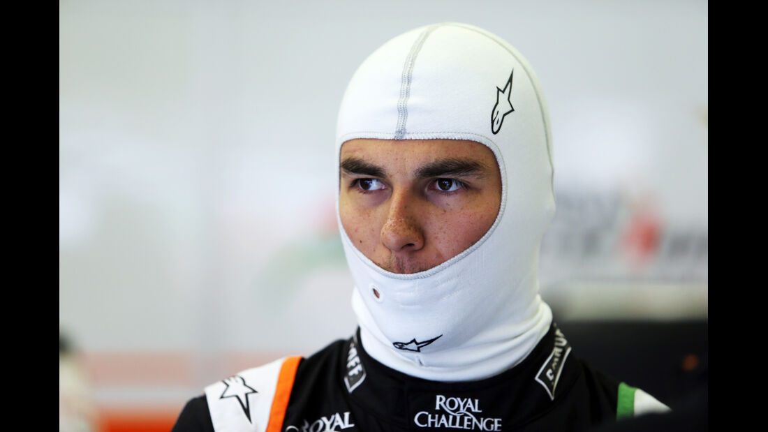 Sergio Perez - Force India - Formel 1 - GP Belgien - Spa-Francorchamps - 22. August 2014