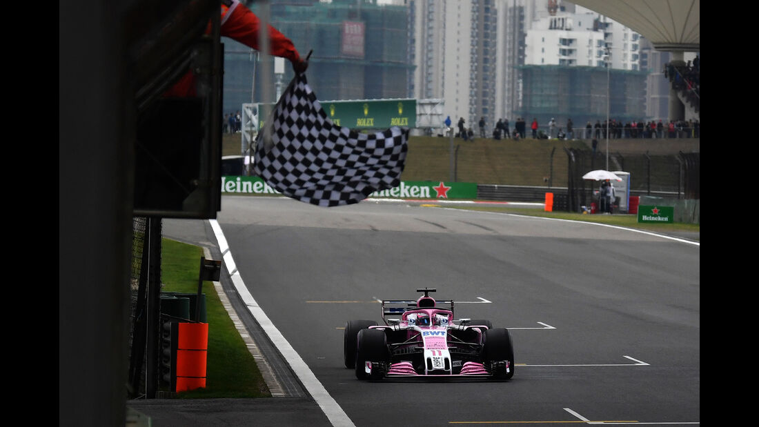 Sergio Perez - Force India - Formel 1 - GP China - Shanghai - 14. April 2018