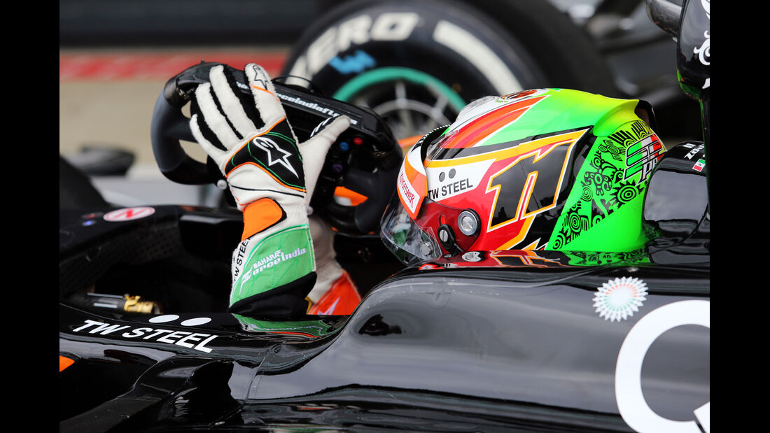 Sergio Perez - Force India - Formel 1 - GP England - Silverstone - 5. Juli 2014