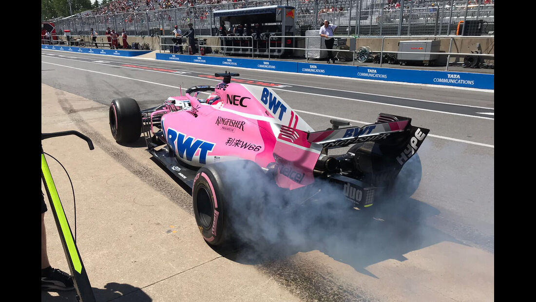 Sergio Perez - Force India - Formel 1 - GP Kanada - Montreal - 9. Juni 2018