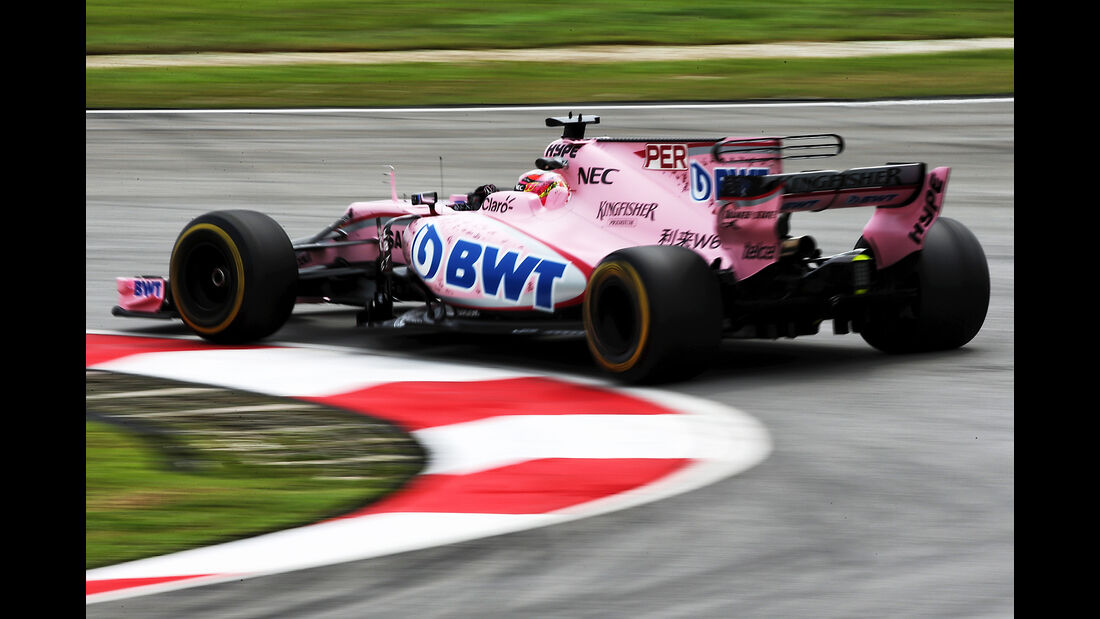 Sergio Perez - Force India - Formel 1 - GP Malaysia - Sepang - 29. September 2017
