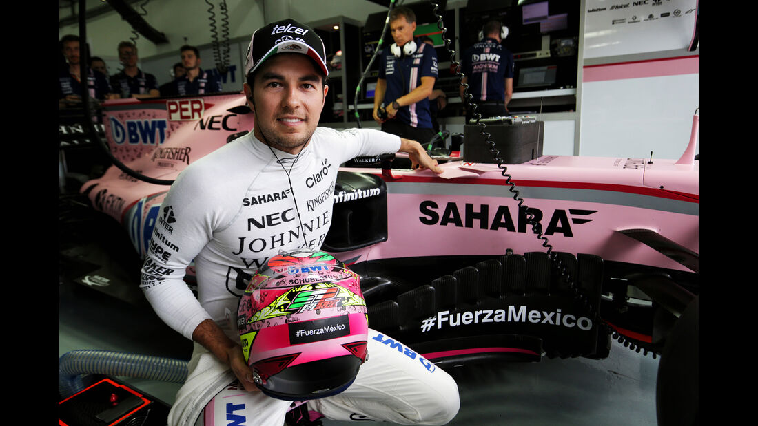 Sergio Perez - Force India - Formel 1 - GP Malaysia - Sepang - 30. September 2017