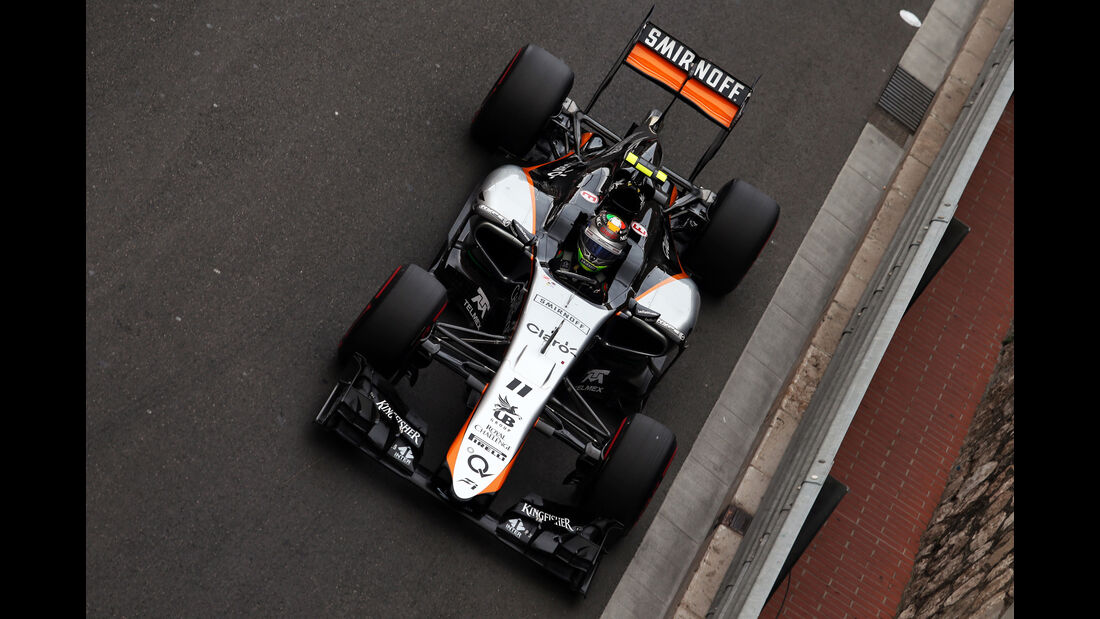 Sergio Perez - Force India - Formel 1 - GP Monaco - Samstag - 23. Mai 2015