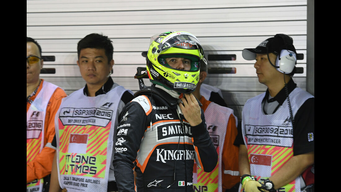 Sergio Perez - Force India - Formel 1 - GP Singapur - 17. September 2016
