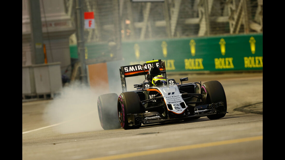 Sergio Perez - Force India - Formel 1 - GP Singapur - 17. September 2016