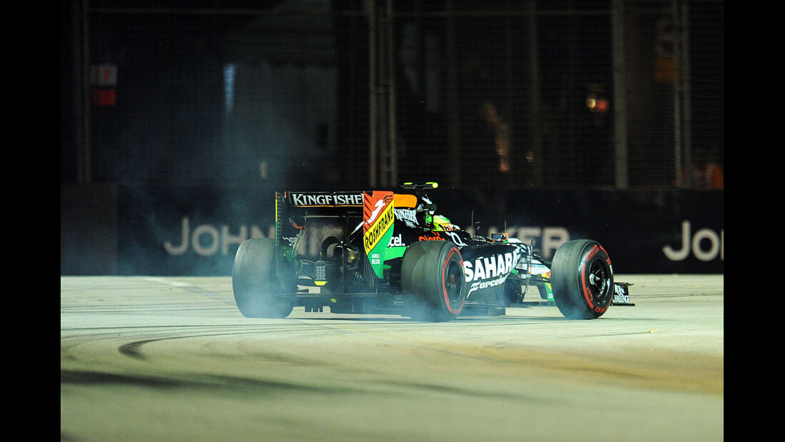 Sergio Perez - Force India - Formel 1 - GP Singapur - 19. September 2014