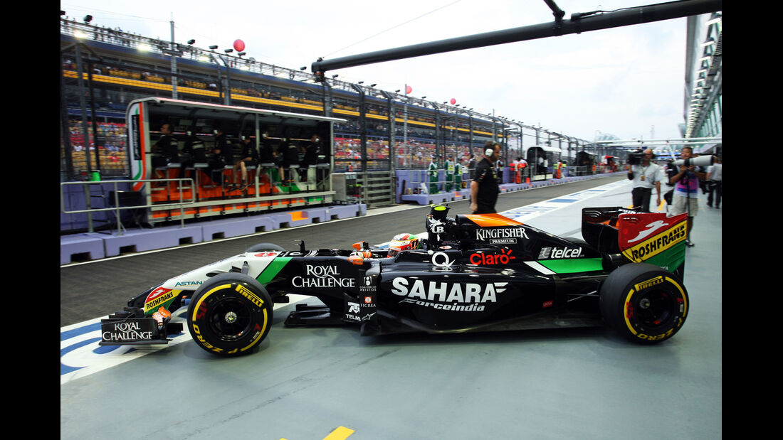 Sergio Perez - Force India - Formel 1 - GP Singapur - 20. September 2014