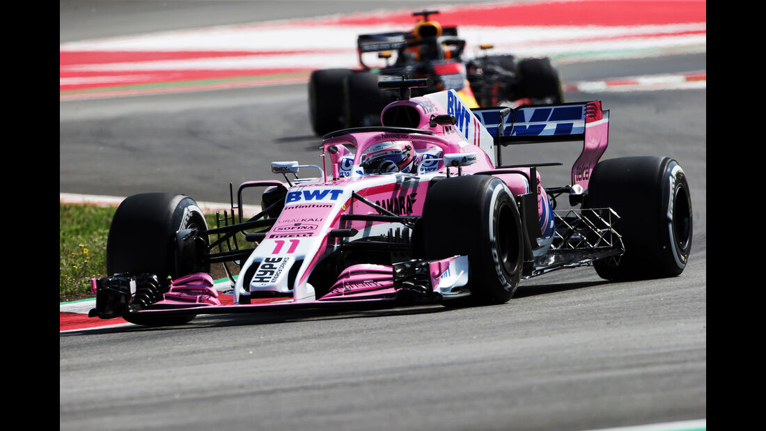 Sergio Perez - Force India - Formel 1 - GP Spanien - Barcelona - 11. Mai 2018