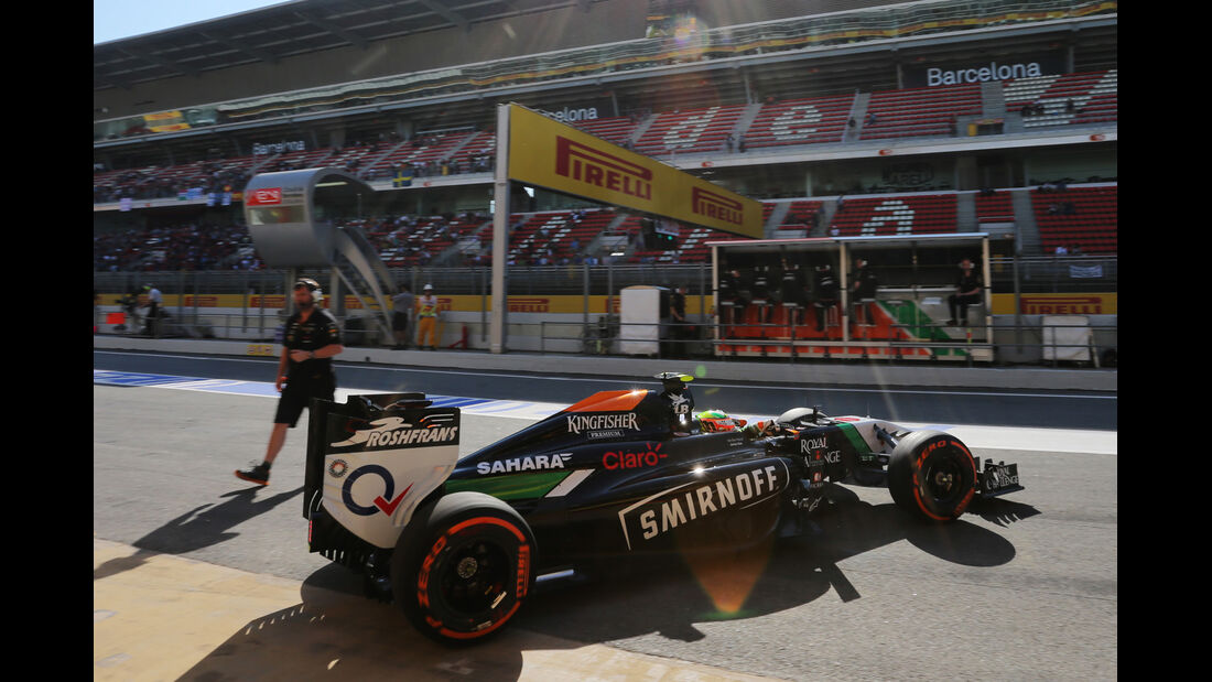 Sergio Perez - Force India - Formel 1 - GP Spanien - Barcelona - 9. Mai 2014