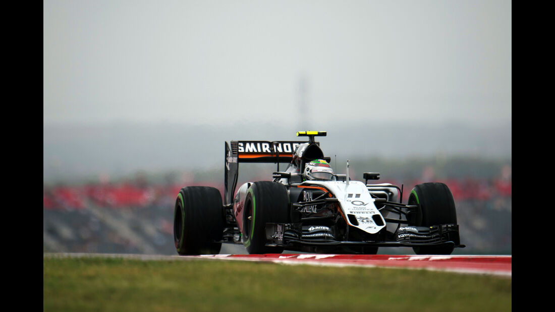 Sergio Perez - Force India - Formel 1 - GP USA - Austin - 23. Oktober 2015