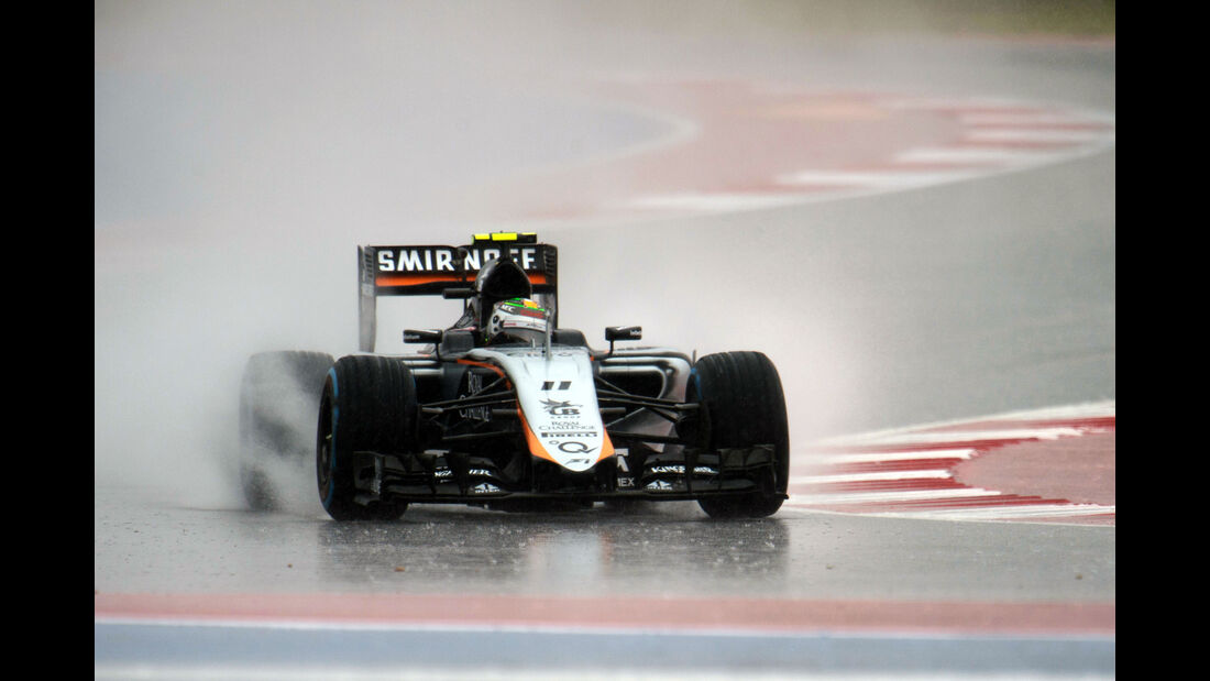 Sergio Perez - Force India - Formel 1 - GP USA - Austin - Formel 1 - 24. Oktober 2015