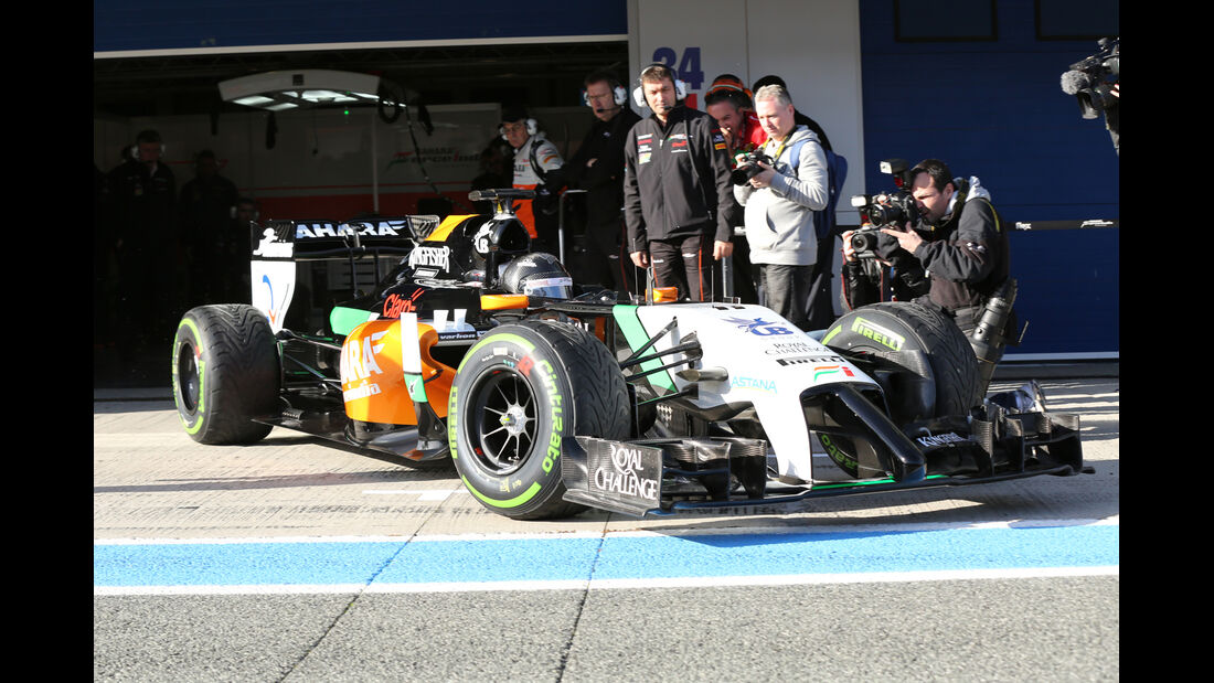 Sergio Perez - Force India - Formel 1 - Jerez-Test - 28. Januar 2014