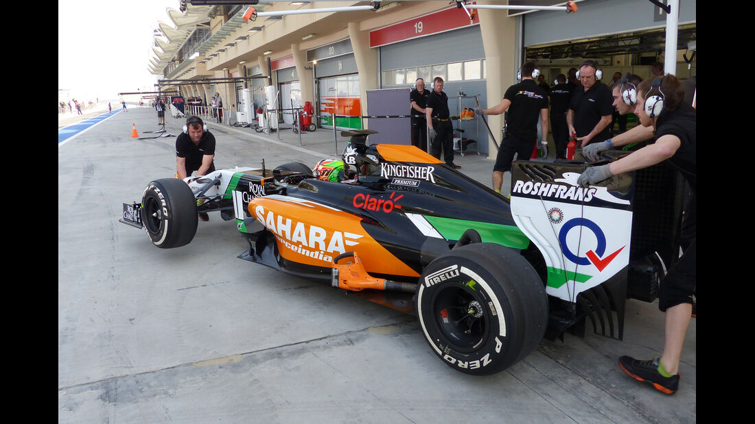 Sergio Perez - Force India - Formel 1 - Test - Bahrain - 27. Februar 2014 