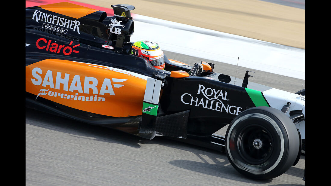 Sergio Perez - Force India -  Formel 1 - Test - Bahrain - 28. Februar 2014