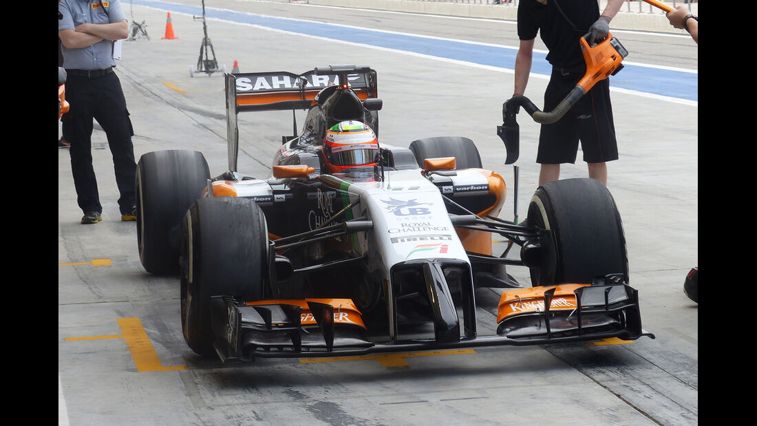 Sergio Perez - Force India - Formel 1 - Test - Bahrain - 28. Februar 2014