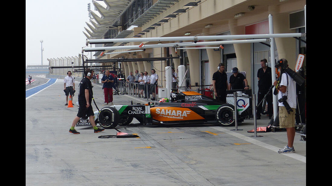Sergio Perez - Force India - Formel 1 - Test - Bahrain - 28. Februar 2014