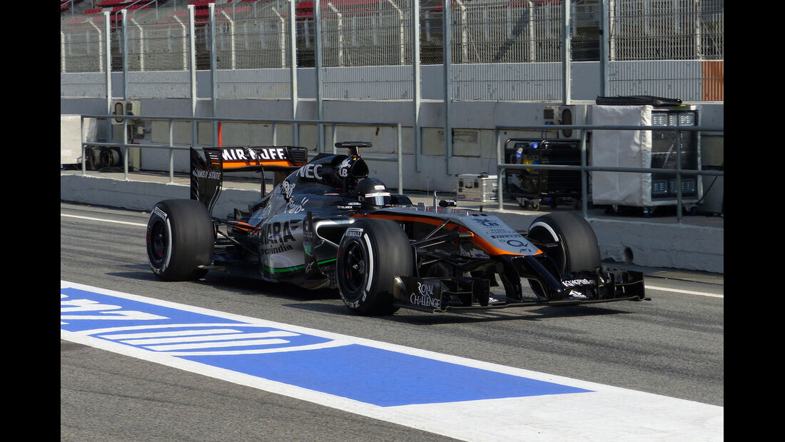 Sergio Perez - Force India - Formel 1-Test - Barcelona - 19. Februar 2015