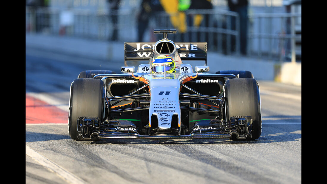 Sergio Perez - Force India - Formel 1 - Test - Barcelona - 2. März 2017