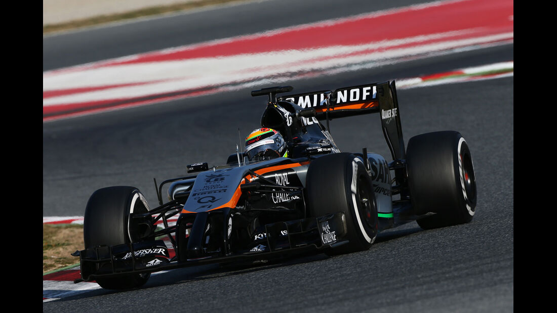 Sergio Perez - Force India - Formel 1-Test - Barcelona - 20. Februar 2015
