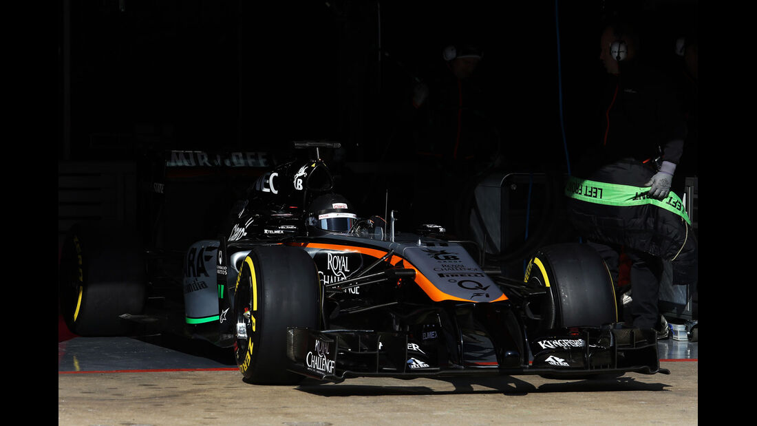 Sergio Perez - Force India - Formel 1-Test - Barcelona - 20. Februar 2015