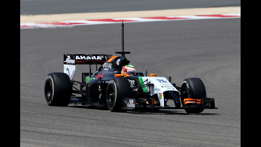 Sergio Perez - Force India - GP Bahrain - Test 2 - 9. April 2014