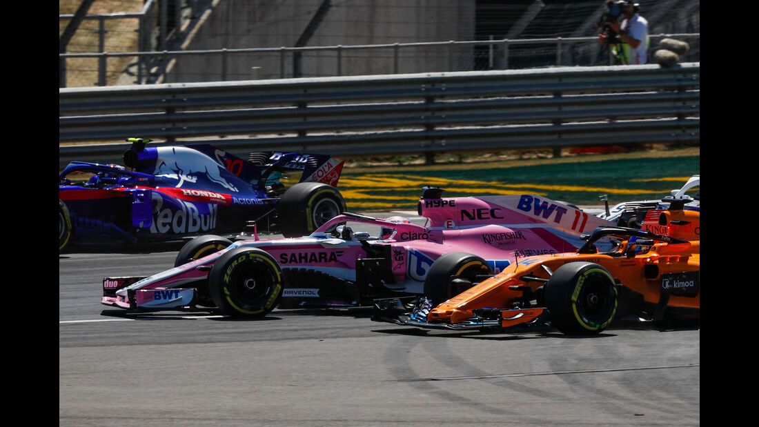 Sergio Perez - Force India - GP England 2018 - Silverstone - Rennen