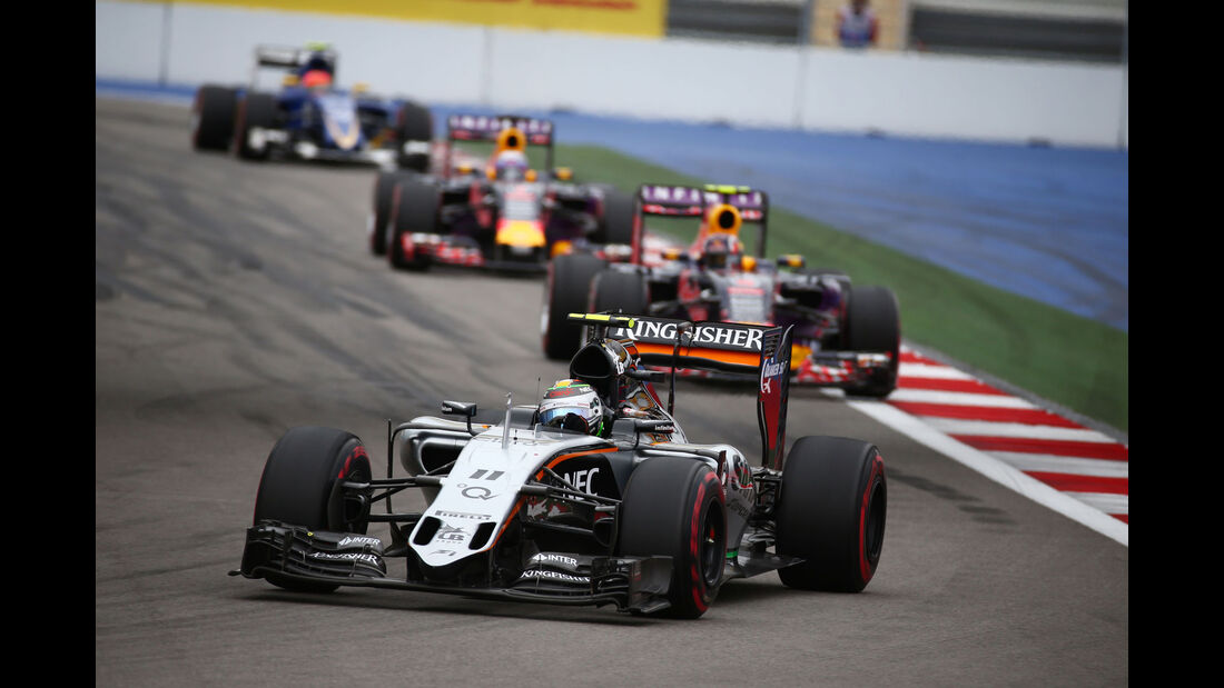 Sergio Perez - Force India - GP Russland 2015 - Sochi - Rennen