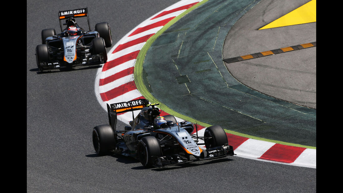 Sergio Perez - Force India - GP Spanien 2015 - Rennen - Sonntag - 10.5.2015