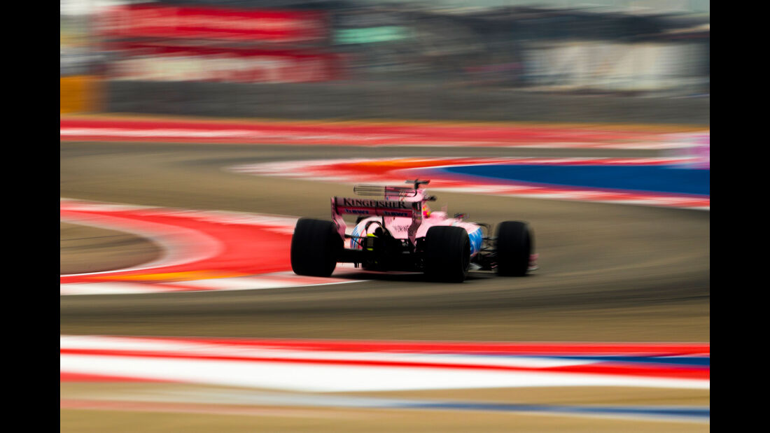 Sergio Perez - Force India - GP USA - Austin - Formel 1 - Freitag - 20.10.2017