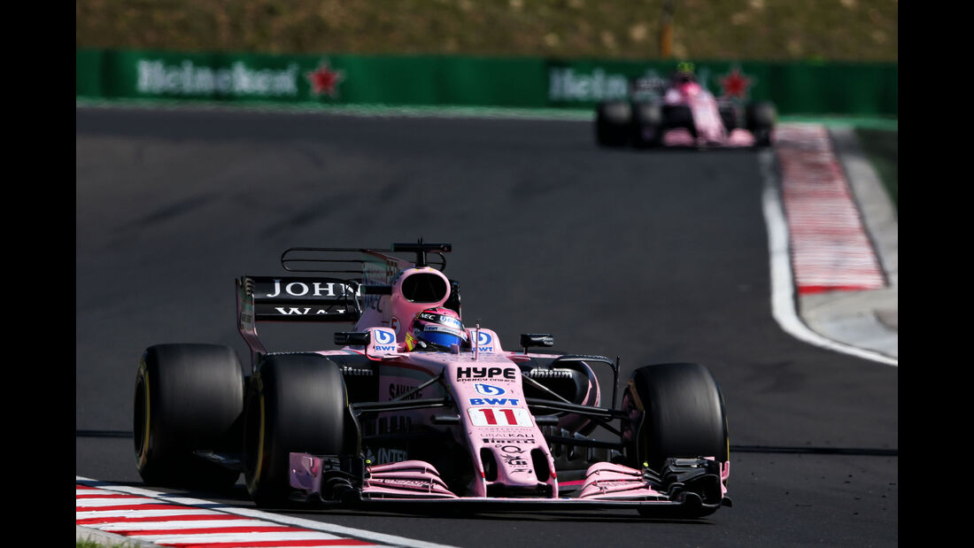 Sergio Perez - Force India - GP Ungarn 2017 - Budapest - Rennen 