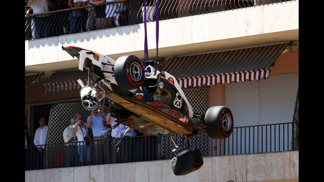 Sergio Perez GP Monaco Crashs 2011