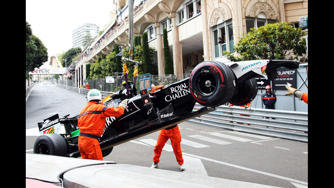 Sergio Perez - GP Monaco - Crashs 2014