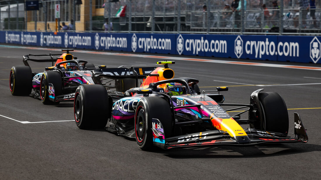 Sergio Perez & Max Verstappen - Red Bull - GP Miami 2023