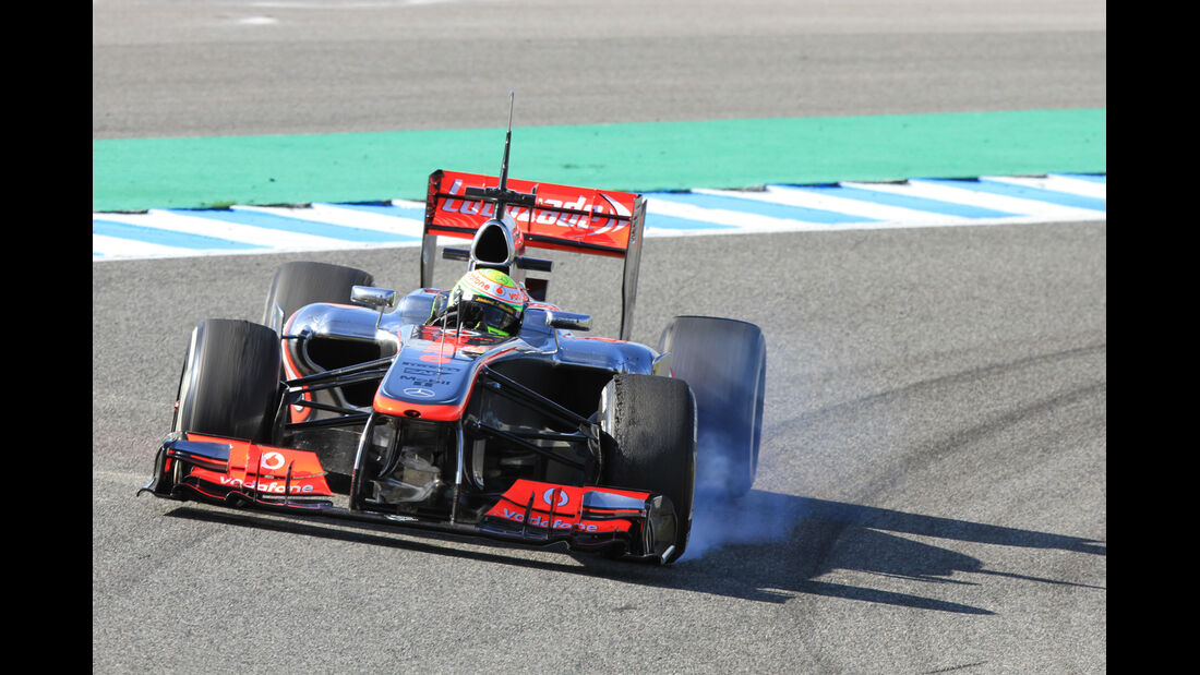 Sergio Perez McLaren F1 Test Jerez 2013 Highlights
