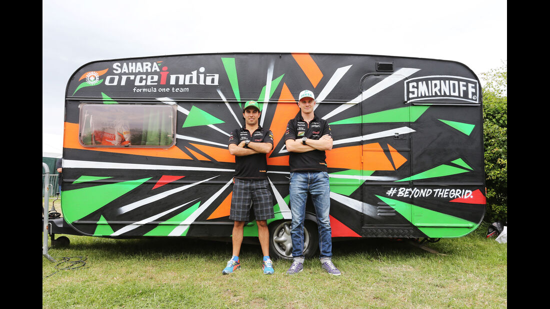 Sergio Perez & Nico Hülkenberg - Force India - Formel 1 - GP England - Silverstone - 3. Juli 2014