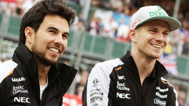 Sergio Perez & Nico Hülkenberg - GP England 2016