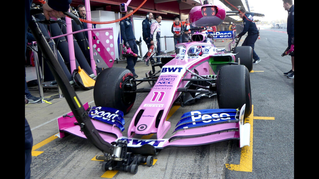 Sergio Perez - Racing Point - Barcelona - F1-Test - 01. März 2019