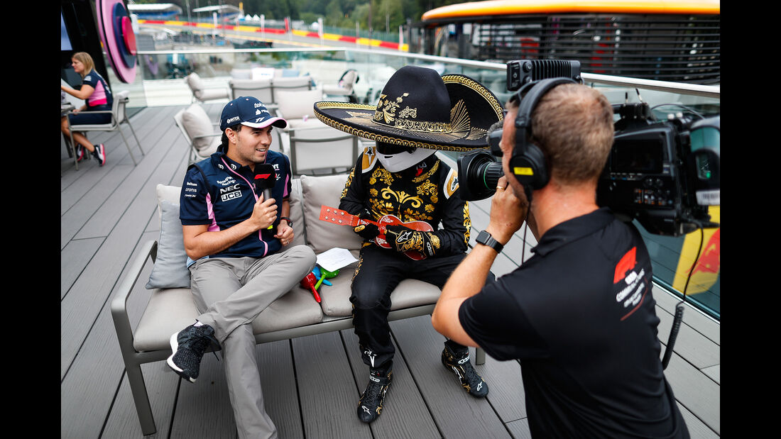 Sergio Perez - Racing Point - GP Belgien - Spa-Francorchamps - Formel 1 - Donnerstag - 29.8.2019