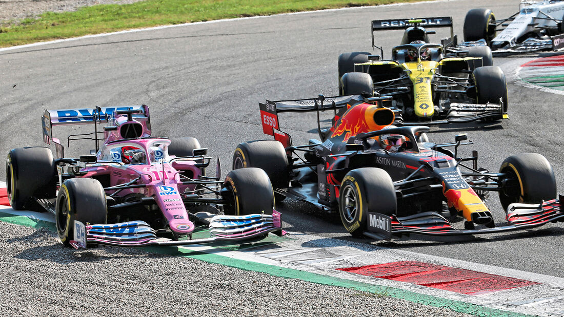 Sergio Perez - Racing Point - Max Verstappen - Red Bull - GP Italien 2020 - Monza