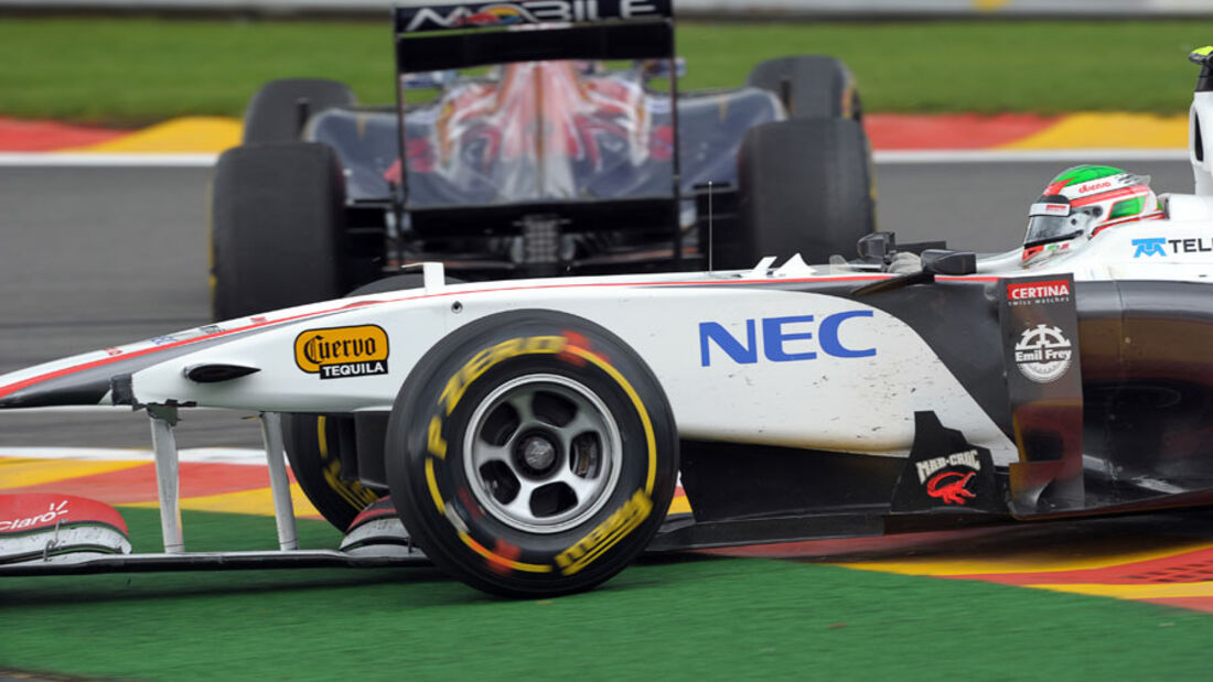 Sergio Perez Rennen GP Belgien 2011