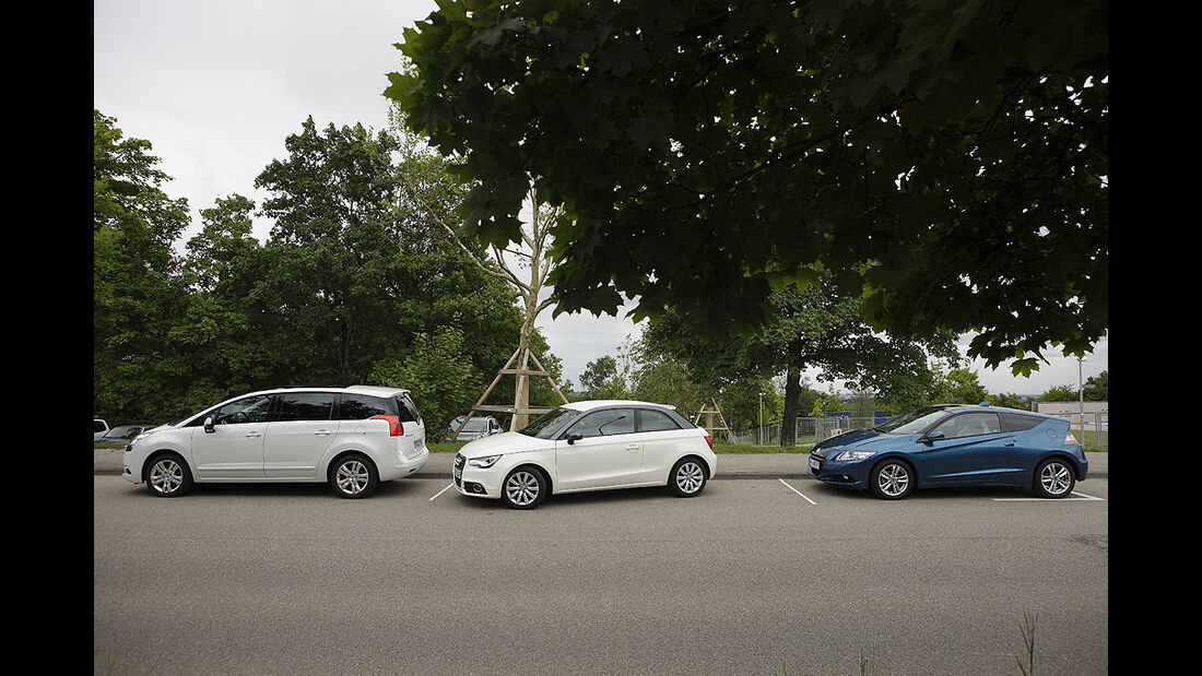 Sichtfeld Parksituation, Audi A1