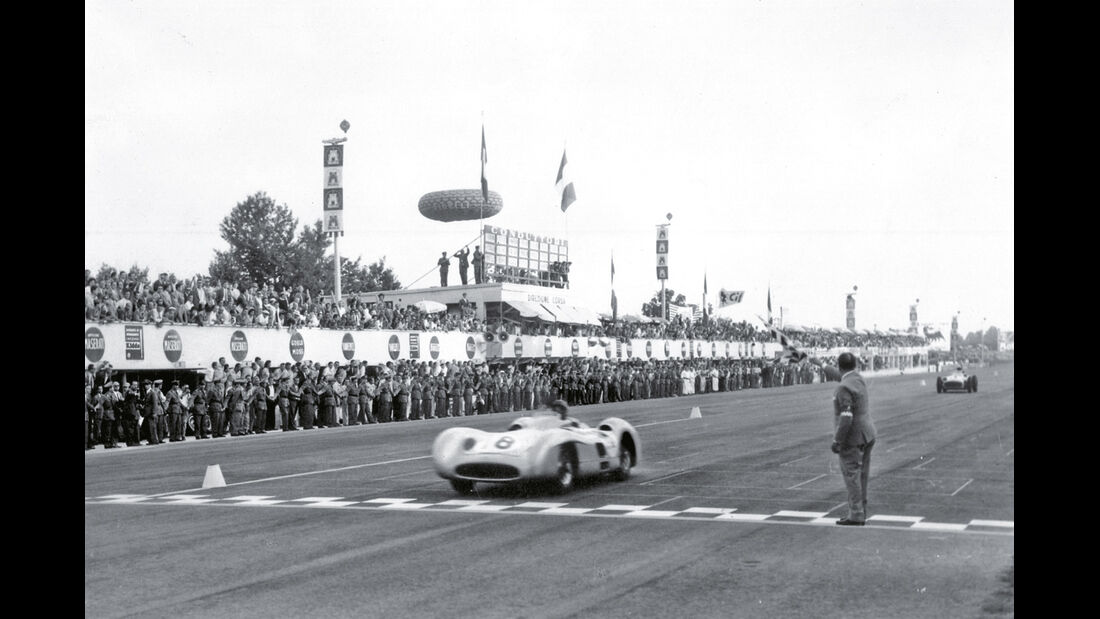 Sieg, Zieldurchfahrt, Monza, Fangio