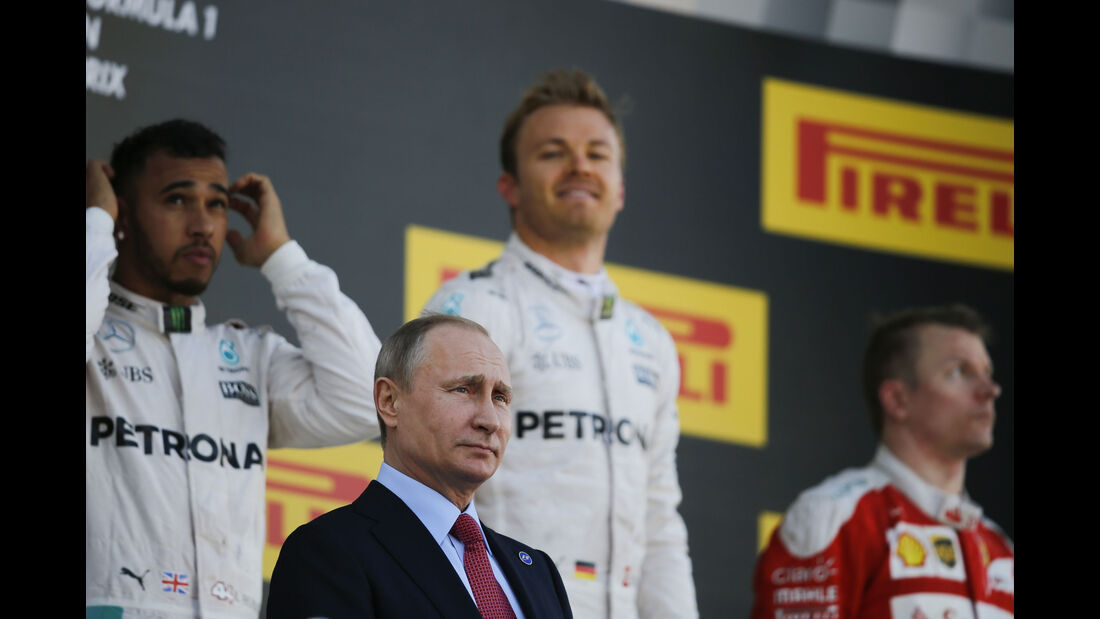 Siegerehrung - Formel 1 - GP Russland - 1. Mai 2016
