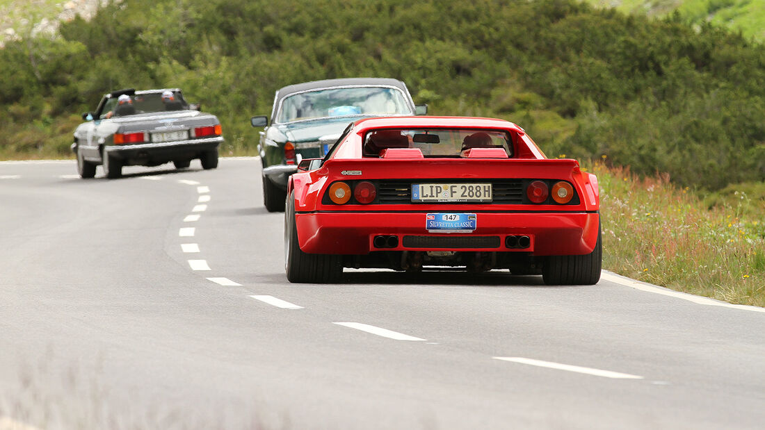 Silvretta Classic 2013, Tag 2, Kai Klauder Fiat 500, Ferrari 512