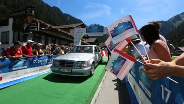 Silvretta Classic 2014, Rallye-Fahren, Mercedes-Benz E 500